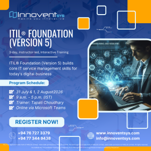 ITIL Foundation (Version 5) Training Course Sri Lanka